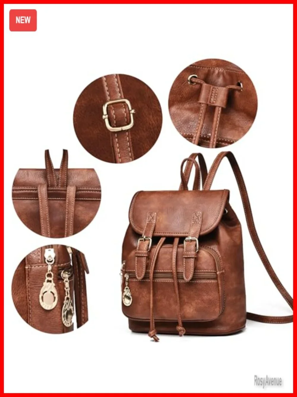 Mini Backpack Purse Faux Leather Lightweight Travel Small Daypack